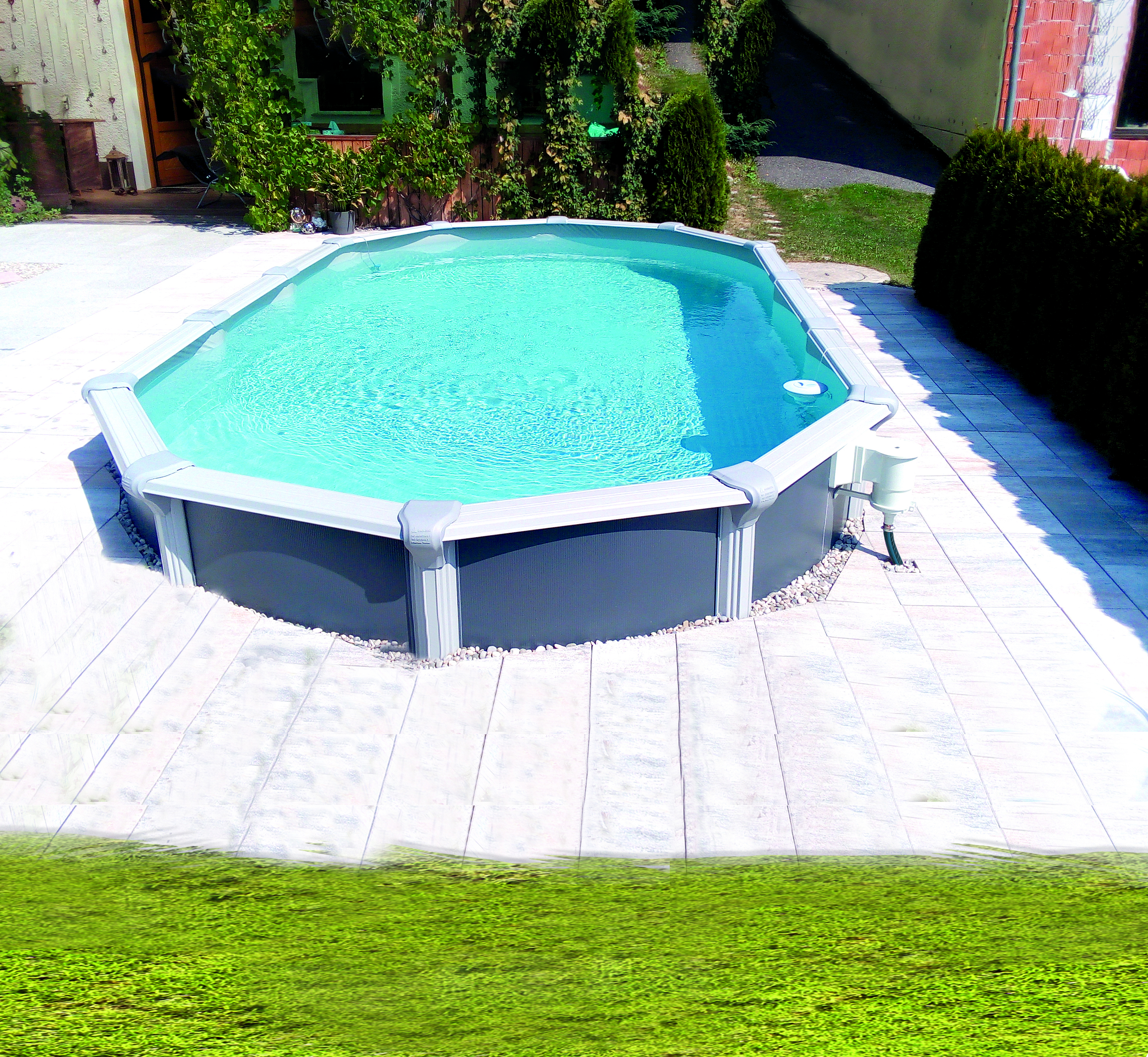 Design Set Oval – Stahlwand-Pool